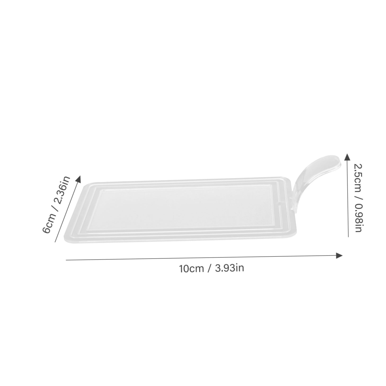 OFFSCH 100Pcs Mousse Cake Boards Thicken Reusable Plastic Cake Holders with Handle for Parties Weddings Desserts Cake Display Bases for Birthdays Special Occasions