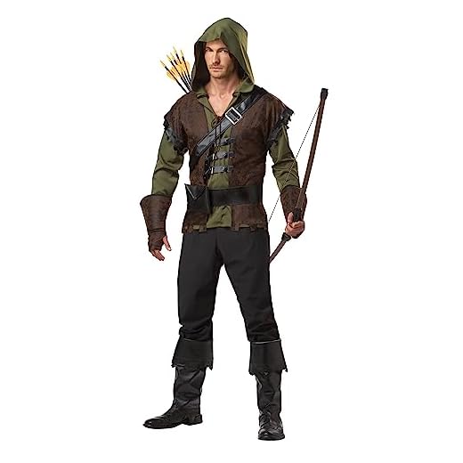 California Costumes - Disfraz de Robin Hood para hombre talla pequeña