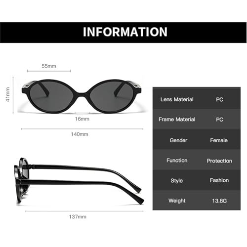 Retro Oval Sunglasses for Women Men Fashion sexy Small Oval hippie Sunglasses 90s Vintage punk Shades S673