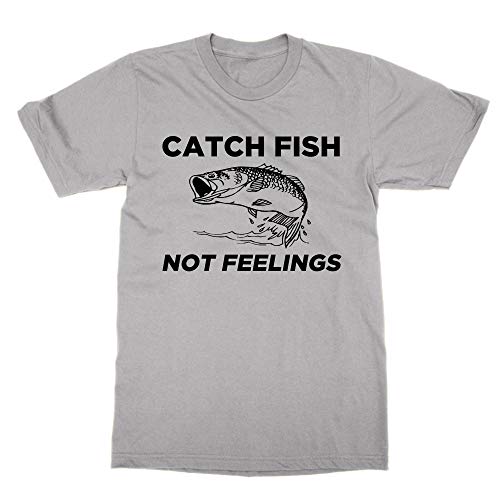 T-shirt Catch Fish Not Feelings en coton pour la pêche