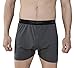 Chill Boys Performance Boxers - Comfortable, Breathable Moisture Wicking Underwear (Small, Grey)