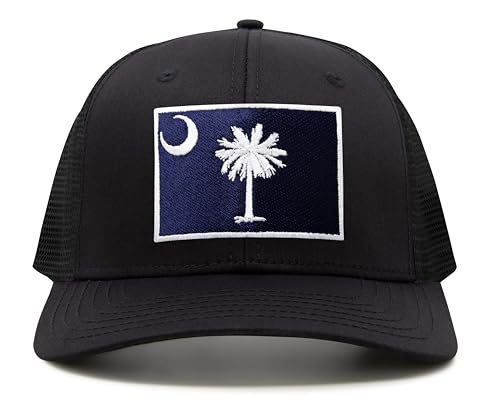 Image of International Tie State Hat for Men and Women, Adjustable Snapback Trucker Baseball Cap with Embroidered Patch