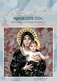 como hacer calendarios perpetuos de madera  Agenda 2023, 2024 Santoral calendario perpetuo: Agenda calendario católico