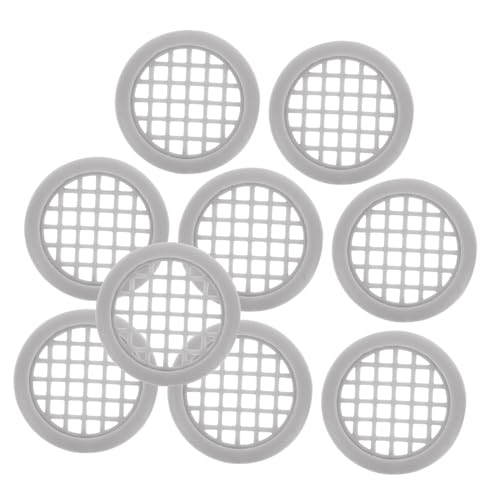 PENIKOKO 50 piezas Unidades Cubiertas Ventilación Redondas de Plástico para Armarios Rejillas Decorativas para Ventilación bajo Muebles Accesorio Aireación para Zapateros y Roperos Diseño