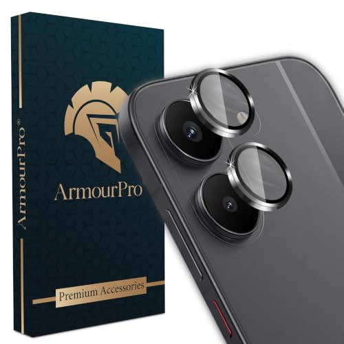 Image of ArmourPro Camera Lens Protector for Redmi Turbo 5 Tough HD Individual Aluminum Alloy Rings 9H Camera Cover, Scratch-Resistant,Camera Lens Protection| Black, 1 Pack