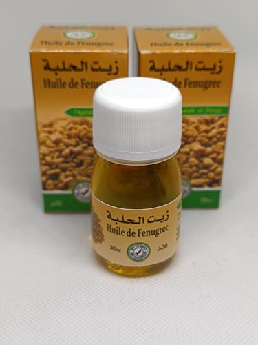 Huile de Fenugrec, 30ml, Lot de 2, Huile Naturelle pour Corps et Cheveux