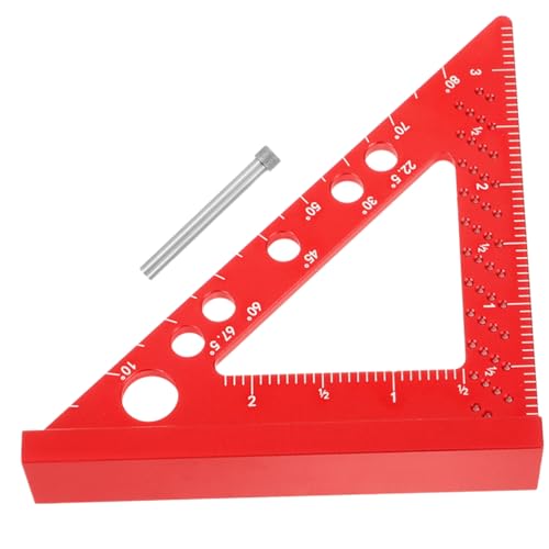 Escuadra medidora de ángulo de aluminio compacta miniatura 1