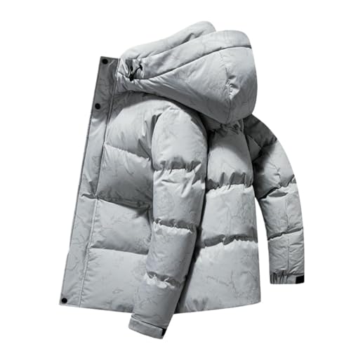 Chaqueta gruesa con capucha de hombre para lucir a la moda en tu rutina de invierno
