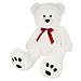 Deuba Ours en Peluche Nounours XL Blanc Doudou Peluche Ours en Peluche Teddy Modèle 100 cm