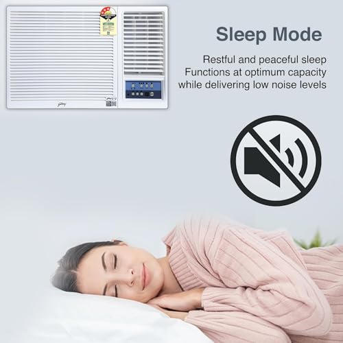 Image of Godrej 1 Ton 3 Star, Turbo Mode Window AC (Copper, Anti-Dust Filter, Anti-Freeze Thermostat, AC 1T WFC 12UTC3 WWA Window 3S, White)