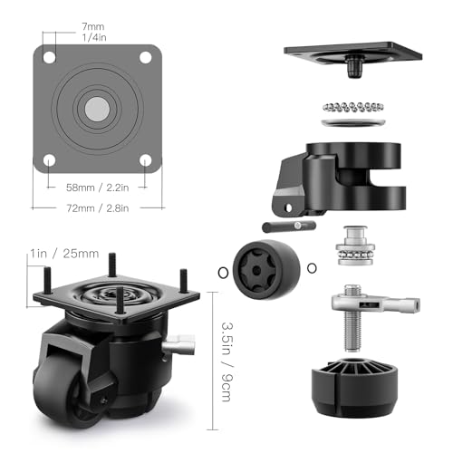 Andutees AN-01 4 Pack Leveling Casters thumb #2