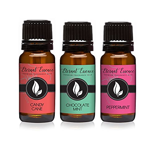 Image of Eternal Essence Oils - Trio (3) - Candy Cane, Peppermint & Chocolate Mint - Premium Fragrance Oil - 10ML