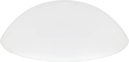 Miniatura 2 de Aspen Creative 23084-01A, pantalla de vidrio esmerilado empotradasemiempotrada, orificio central de 12 pulgada, 14-78 pulgadas de diámetro x 4-12