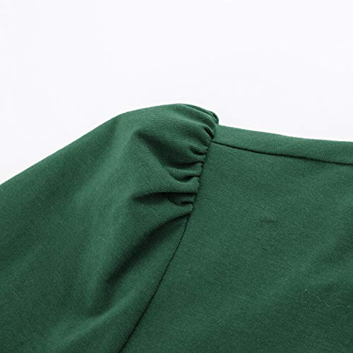 Image of Belle Poque Women's Hollowed-Out Tops 1950s Retro Vintage Short Sleeve Cotton Blouse
