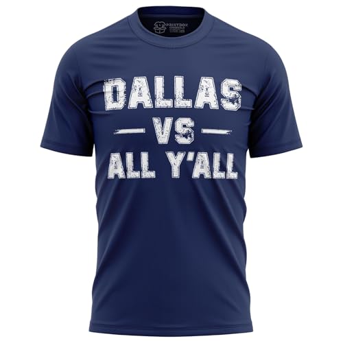 Dallas Vs All Yall Mens T-Shirt, Texas Dallas Shirts for Men, Unisex Style Crewneck Top