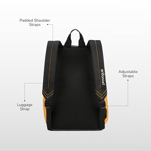 Image of Provogue Plyn 24 litres everyday backpack bag for man with 15.6 inch laptop compartment, stylish contemporary daily use college, office & outdoor backpack bags for women with organiser
