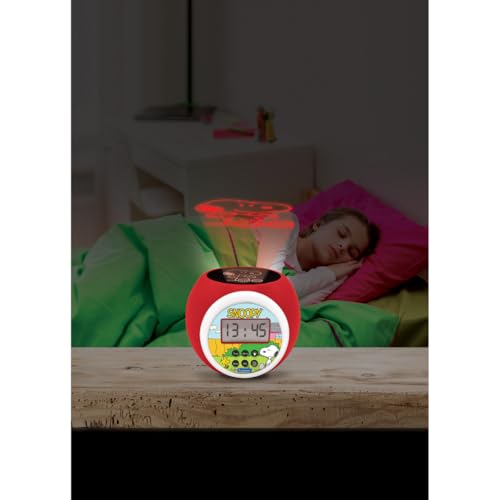 Reloj despertador Snoopy con proyector de estrellas Lexibook RL977PN 5