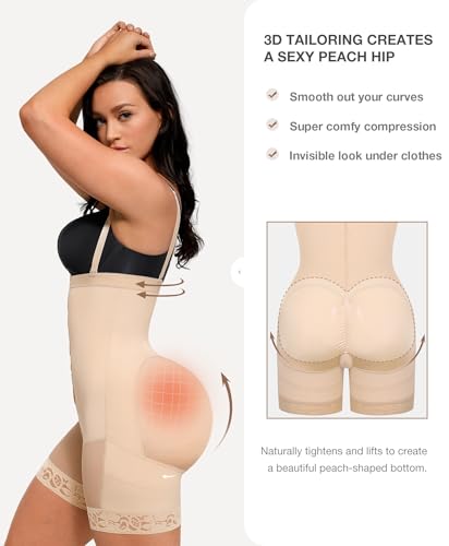 Image of Lover-Beauty Fajas Colombianas Shapewear for Women Tummy Tuck Compression Garment Butt Lifting Shapewear