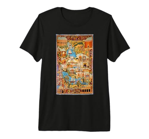Alfombra Persa Monumentos de Kashmar Camiseta Premium