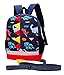 LESNIC Sac à Dos Enfant pour à L’école Maternelle Garçon et Fille Cartable Dinosaure Sac à Dos école, Harnais de sécurité pour bébé d'école garçons et Filles de 1 à 6 Ans (deepblue)