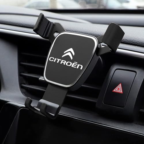 Lhuayeu Support Telephone Voiture pour Citroen C4 C3 C5 C1 C2 Berlingo Picasso Saxo DS3, Porte Telephone Voiture Rotatif à 360 Degrés pour Grille D'aération...