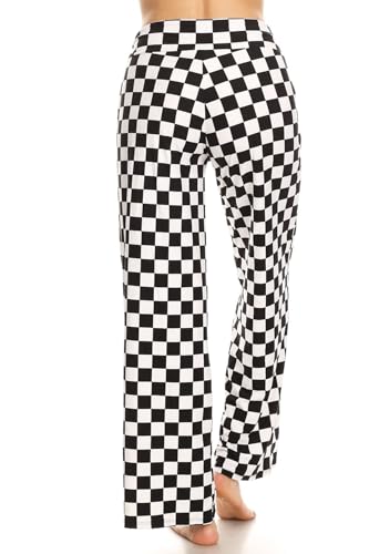 Image of Leggings Depot Women's Wide Leg Drawstring Pajama Pants for Lounge, Sleep