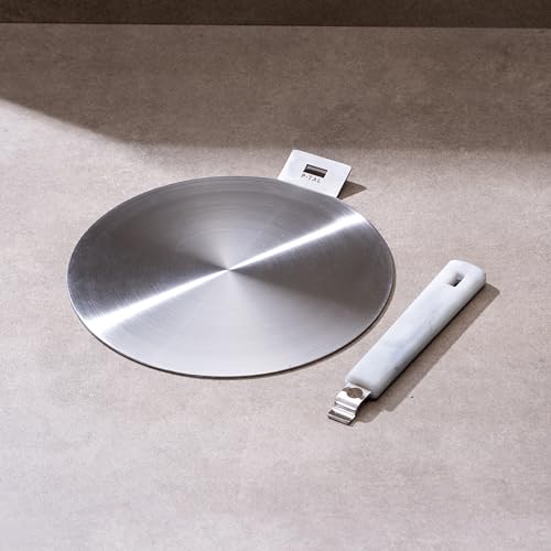 Image of P•TAL Induction Adapter Plate for Non-Induction Cookware - Heat Diffuser Plate | Compatible with Gas & Induction | Even Heat Distribution | Durable & Heavy Duty (1 Pc) (Small)