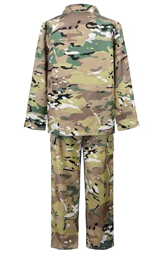 Disfraz infantil de soldado camuflaje ReliBeauty miniatura 2
