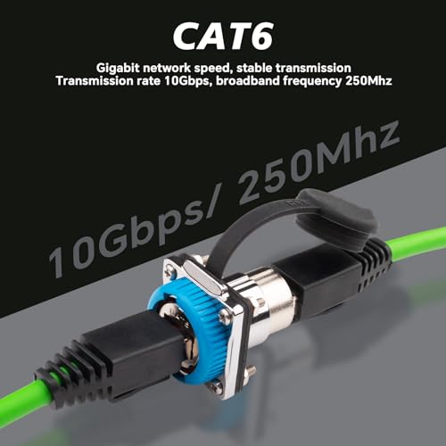 RJ45 Panel Mount Coupler Waterproof CAT6 miniatura 3