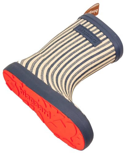 Bottes de pluie Bisgaard Barefoot enfant en caoutchouc rayures marines taille 25 EU Weit
