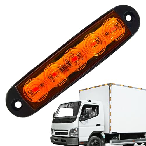 5LED Side Marker Lights | Waterproof Caravan Sealed Indicators Clearance Lamp | Learance Lamp Turn Signal, Stop Running Light, Marker Highlights For Trucks, Trailer