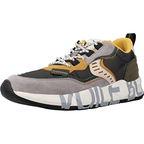 Baskets homme VOILE BLANCHE CLUB01 Vert 44 : Chaussures de marche confortables en cuir vert