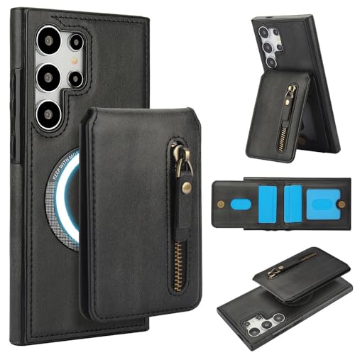 Protection Samsung Galaxy S24 FE portefeuille zippé pour ne plus perdre ses cartes bancaires