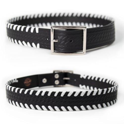Image of Milwaukee Leather Men's Interchangeable Buckle Leather Belts | 1.5 inch Wide; Emblem Designed; Biker Culture Style; Everyday Wear; Premium Leather