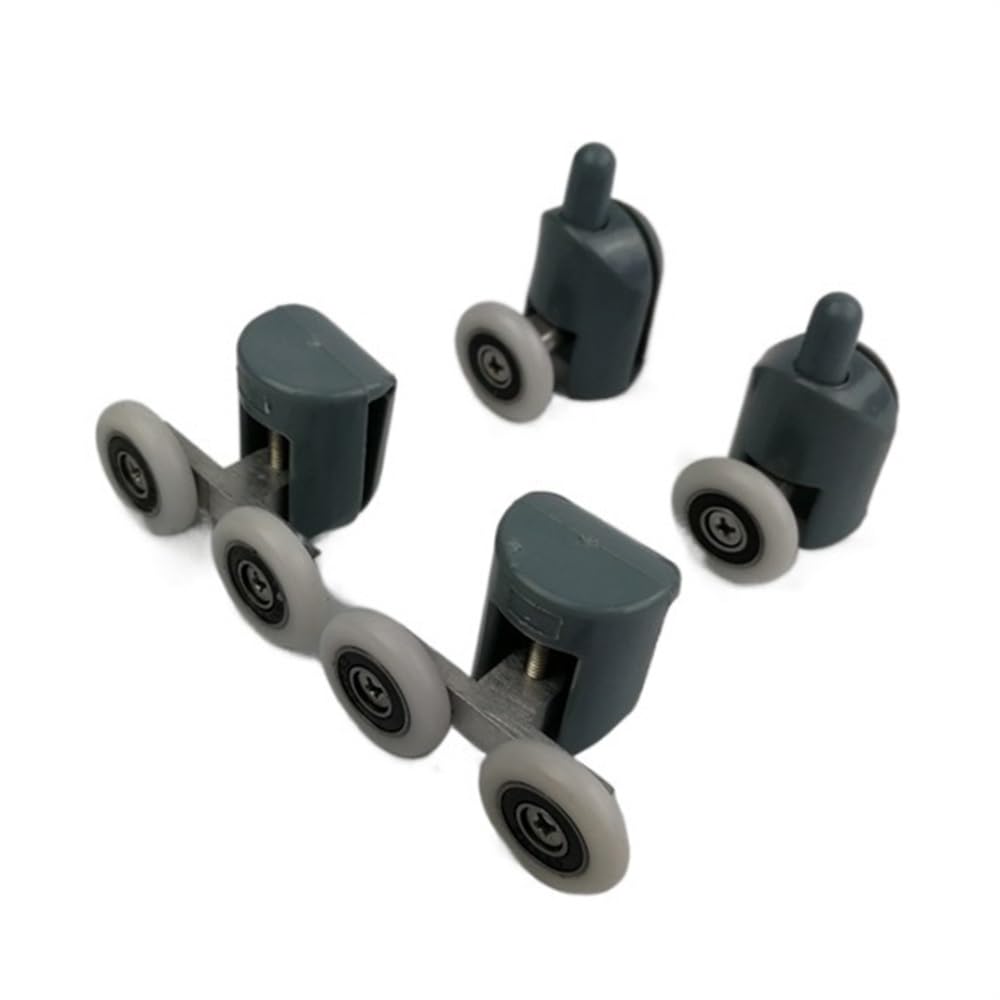Shower Door Rollers 4pcs-8pcs/set Shower Door Enclosures Rollers Runners Wheels Pulleys Upper Part Or Lower .Diameter20mm/22mm/23mm/25mm/27mm(2pcs lower2pcs upper-01,23mm)