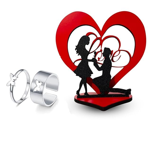Niya Krafts Gifts for Girlfriend, Wife, Love - Marriage Anniversary Gift Valentine Gift for Girlfriend with Butterfly Ring-image-39