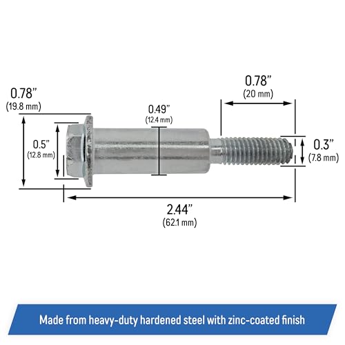 image for A.A Wheel Axle Bolt Screw Replacement for John Deere Walk-Behind Lawn 