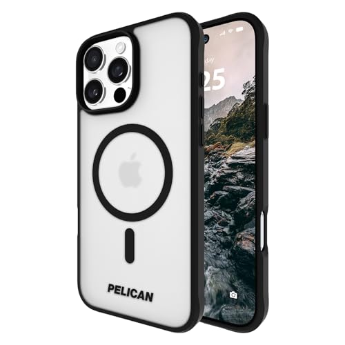 Image of Pelican Ranger iPhone 16 Pro Max Case - MagSafe Phone Case - Frosted Clear | Rugged Magnetic Phone Case w /12ft Military-Grade Drop Protection - Anti-Scratch, Heavy Duty Phone Cover for iPhone 16 Pro Max