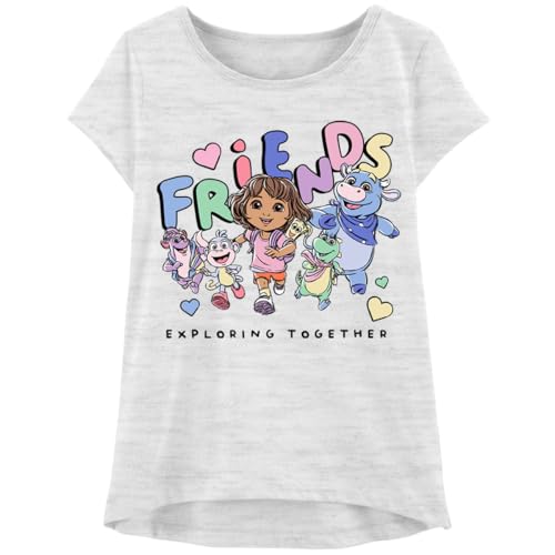 Dora The Explorer T-Shirt Sets - Boots & Friends Kids Birthday Party Graphic Outfit Tee Toddlers Birthday to Girls Clothes4