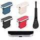 JIYIN 4 Stück Staubstecker, Staub Stecker Schutzkappe Kompatibel mit i Phone 14 13 12 X XS XR Handy staubschutz Staubschutz Stöpsel Phone Staub Stecker mit Reinigungsbürste Schwarz