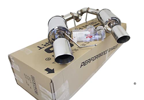 SRS Axleback Exhaust Compatible/Replacement FOR 2011-2014 Mustang GT 2011-12 GT-500 4" TIPS