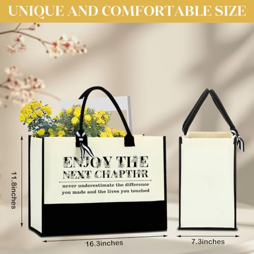 Image of FORBIDDEN PAPER Retirement Gifts for Women Retirement Decorations Travel Gift Lake House Gifts BeachTote Bag