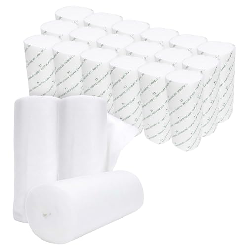 Cast Padding 240 Rolls 6” x 12ft, Individually Wrapped, Undercast Padding, Gauze Bandage for Halloween Wrap Bandage Art Projects, Body Casts, Mask Making, Hobby Craft, Wound Care, Orthopedic
