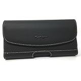 iPhone 8 Plus, 7 Plus, 6s Plus Belt Holster with Slim Case Installed. PU Leather Pouch with Chestnut Stitching. Upgraded 3 Magnets Closure, Reinforced Belt Loops with ID Card Slot. (Slim Case Only)