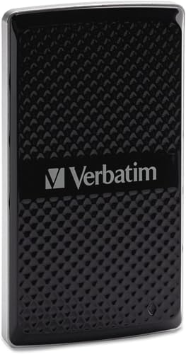 Verbatim Portable External SSD Drive 256GB USB 3.0 up to 450MB/s External Solid State Drive