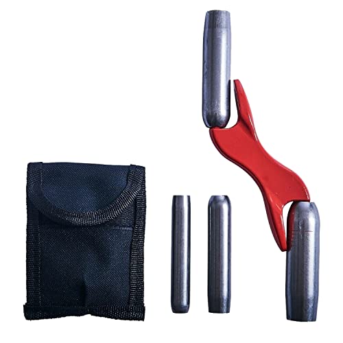 ebuyerfix 4 Pcs Interchangeable Brick Builder Barrel Jointer Storage Pouch Included Cast Aluminum Handle with Increased Knuckle Room 1/2´´ 5/8´´ 3/4´´ 7/8´´