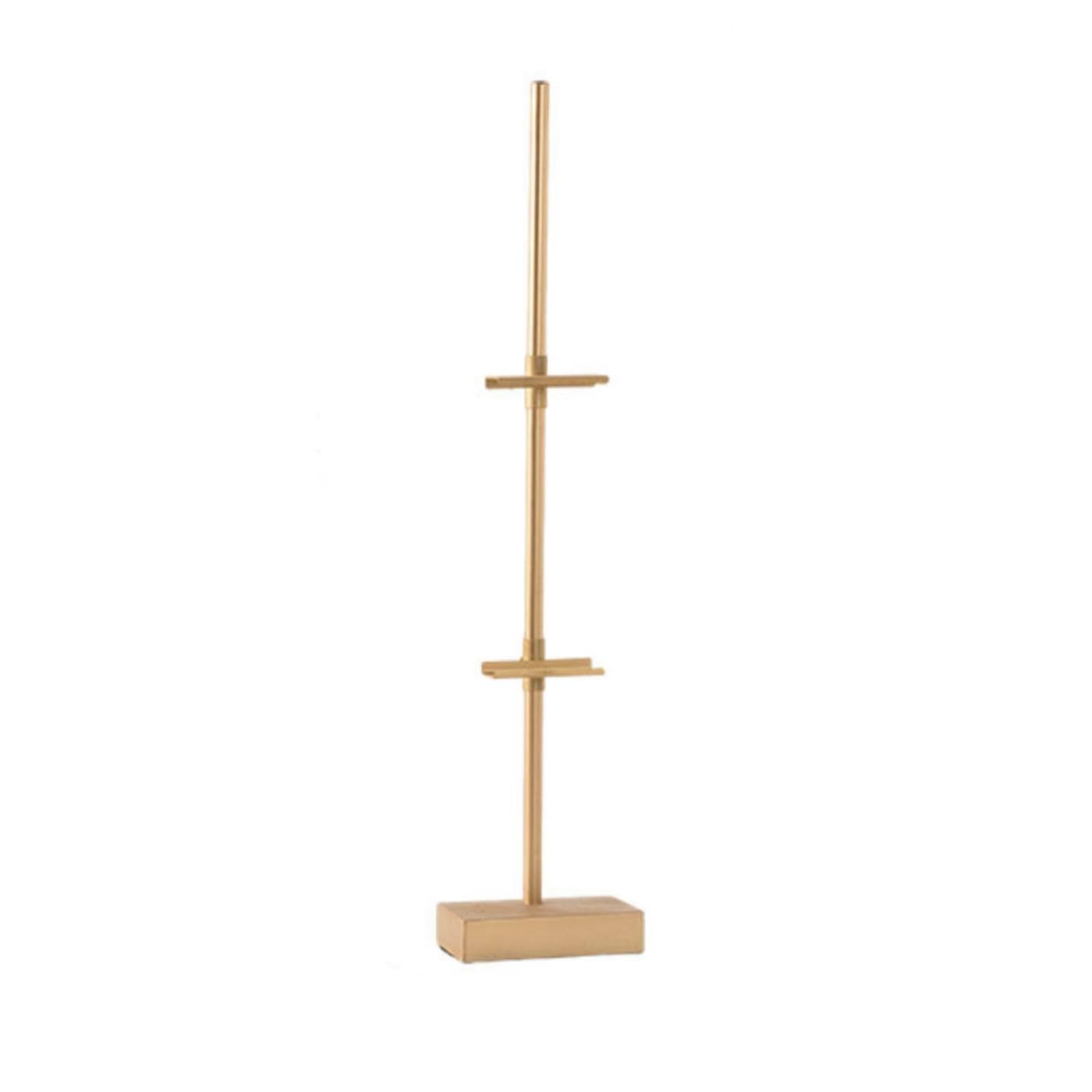 Soporte de Fotos de Escritorio Soporte Expositor Porta Porta Cuadros Portaimágenes Metálico Compacto y Estable para Marcos y Pequeñas Piezas Adecuado para Consola Mesa Estantería , Dorado