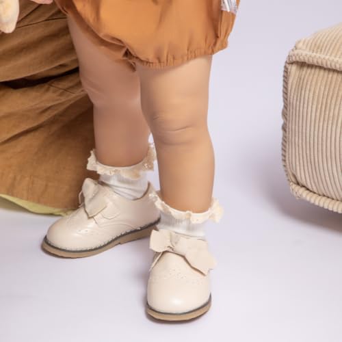 ISINSER Toddler Boys Girls Classic Dress Shoes Little Kid PU Leather Comfort Rubble Sole Oxford School Uniform Wedding Flats4