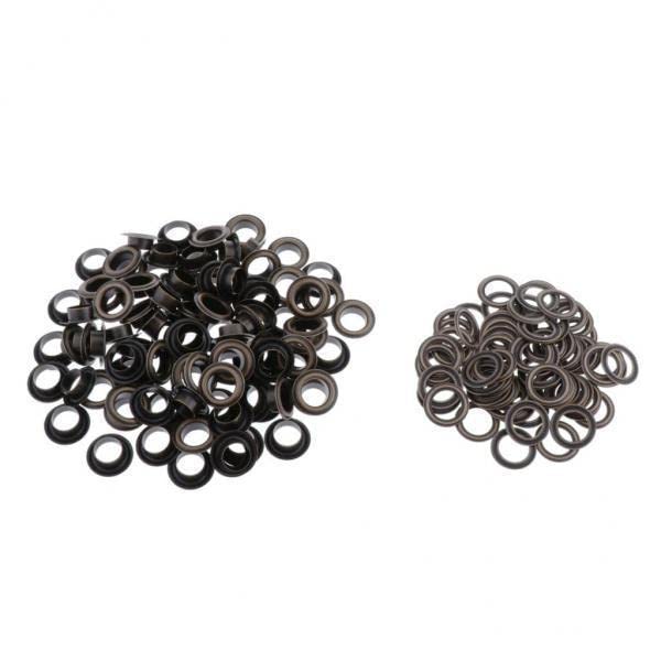 CALANDIS™ 3x100 Pair Copper Eyelets with Washer Grommet for Leather Craft Canvas Black | Other Tents & Canopies | Tents & Canopies | & Hiking | Outdoor Sports-image-41