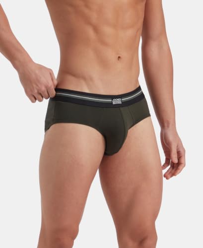 Image of Jockey UI20 Men Super Combed Cotton Elastane Stretch Printed Brief with Ultrasoft Waistband (Pack of 2)